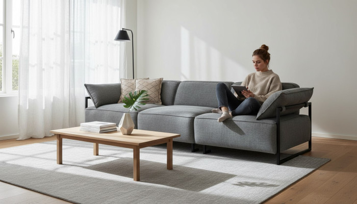 Wohnzimmer Textil Sofa 3 Sitzer Luxus Möbel Sitz Design Couch Lounge neu
