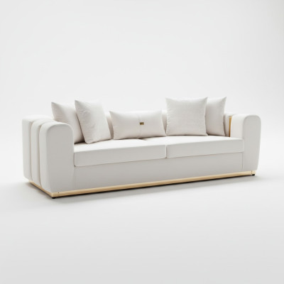 Exklusiver 4-Sitzer Designer Polster Sofas Luxuriöse Wohnzimmer Möbel