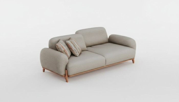 Weißer Chesterfield 3-Sitzer Luxuriöse Wohnzimmer Möbel Polster Sofas