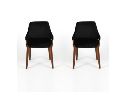 Esszimmer 2x Stühle Modern Holz Möbel Stühle Luxus Design Einrichtung Neu