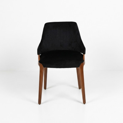 Modern Schwarz 6x Stühle Luxus Holz Möbel Stühle Design Einrichtung Neu