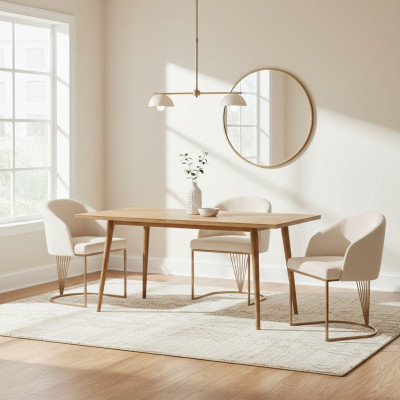 Gruppe Garnitur Stühle 4x Stuhl Set Textil Polster Sitz Edelstahl Esszimmer Neu