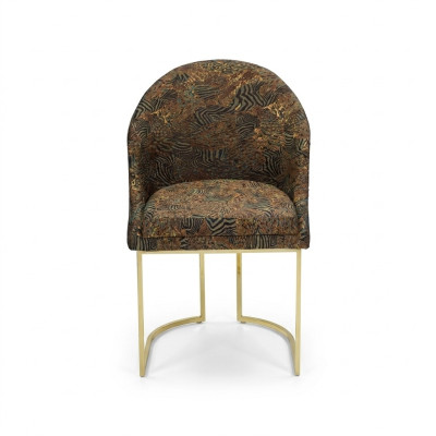 Runder Esszimmer Edelstahlstuhl Wohnzimmer Stühle Luxus Polster Sitzer
