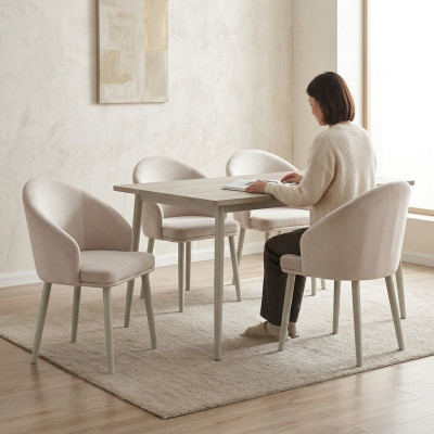 Esszimmerstuhl Weiß 4x Stühle Esszimmer Modern Stuhle Holz Design neu