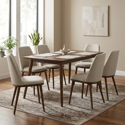 Modern Esszimmer Weiß 6x Stühle Holz Möbel Stühle Luxus Design Einrichtung