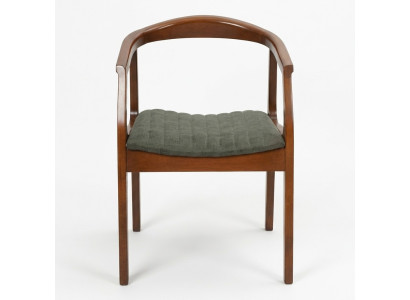 Stuhl Braun Design Wohnzimmer Esszimmer Holz Stühle Polster mit Armlehne