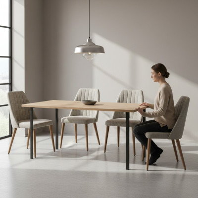 Modern Grau 4x Stühle Polsterstuhl Luxus Sessel Stuhl Lehnstuhl Esszimmer