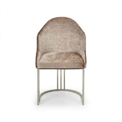 Esszimmer Stuhl 1 Sitzer Sessel Edelstahl Luxus Modern Möbel Design neu