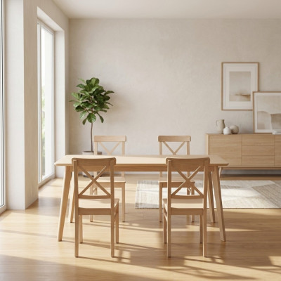 Esszimmerstuhl Designer 4x Stühle Holzstuhl Luxus Einsitzer Ohne Armlehne