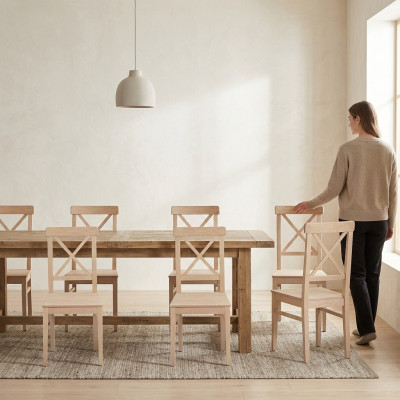 Esszimmerstuhl Designer Braun 4x Stühle Holzstuhl Luxus Einsitzer Ohne Armlehne