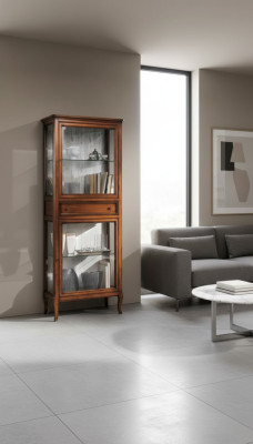 Vitrine Schrank Kommode Glas Regal Vitrinen Holz Schränke Wohnzimmer