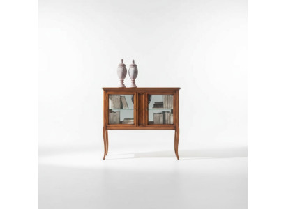 Vitrine Schränke Möbel Klassischer Vitrinen Wohnzimmer Anrichte Holz