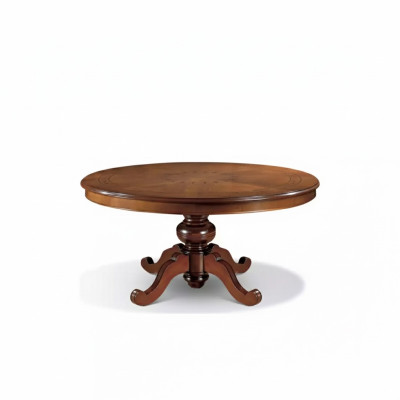 Esstisch Braun Rund Klassische Esszimmer Luxus Holz Tische Design Neu