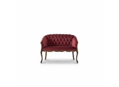 Design Chesterfield Sofa 2 Sitzer Couch Luxus Klassische Textil Sofas