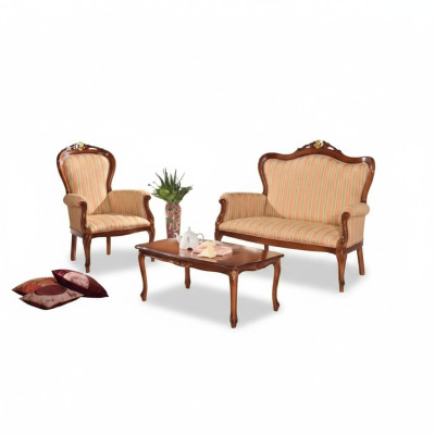 Sofagarnitur 2 Sitzer Set Design Sofa Polster Couch Klassisch Luxus Neu