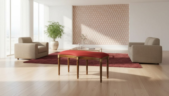 Hocker Polster Bank Sitzmöbel Ottomane Sitzhocker Wohnzimmer Designer