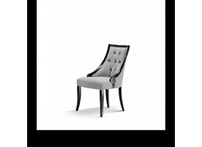 Stuhl Luxus Möbel Wohnzimmer Esszimmer Holz Möbel Grau Lehnstuhl Neu