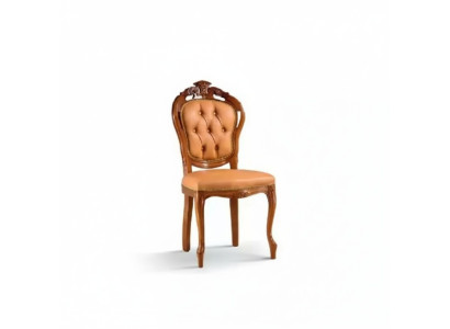 Luxus Stuhl Braun Esszimmer Designer Holz Möbel Stuhl ohne Armlehne