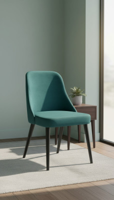 Esszimmer Stühle Stoff Stuhl Sitz Polster Holzstuhl Grün Holz Modern Neu