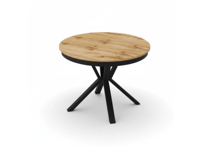 Luxus Esstisch Braun Runder Tisch Esszimmer Holz Design Tische 100 cm