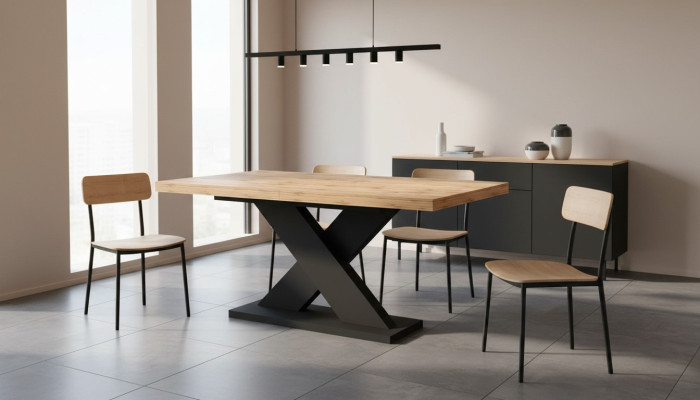 Esstisch Ausziehbar Holz Tische Modern Design Esszimmer Luxus Möbel