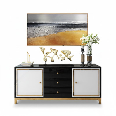 Design Kommode Wohnzimmer Anrichte Moderne Sideboard Holz Schrank Neu