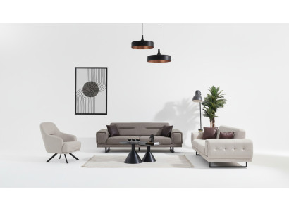 Wohnzimmer Sofas Komplett Luxus 2x Dreisitzer Sofa Modern Sessel Einrichtung