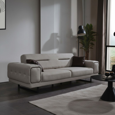 Modern Dreisitzer Sofa Wohnzimmer Einrichtung Luxus Sofas Couch Design Neu