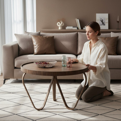 Couchtisch Wohnzimmer Design Tische Möbel Luxus Beistelltisch Holz Modern