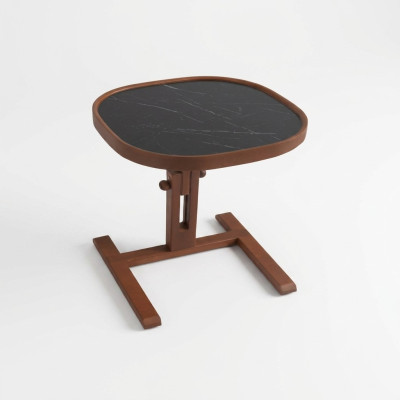Designer Braun Beistelltisch Holz Wohnzimmer Couchtisch Kaffeetisch Neu