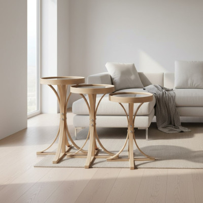 Wohnzimmer Komplett 3x Couchtische  Luxus Kaffeetisch Tische Einrichtung