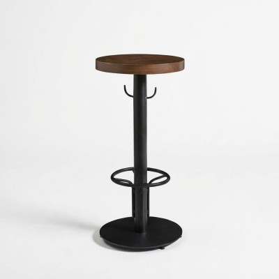 Bartisch Rund Stehtisch Modern Holz Braun Möbel Neu Luxus Design