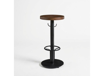 Bartisch Rund Stehtisch Modern Holz Braun Möbel Neu Luxus Design