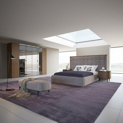 Schlafzimmer Luxus Set 4tlg Bett 2x Nachttische Design Bank Modern Möbel