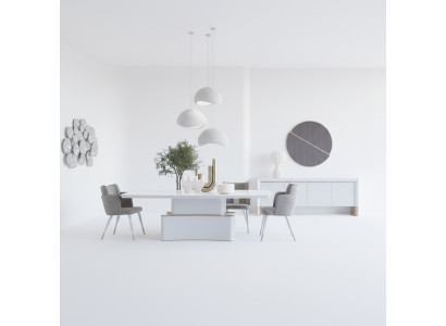 Luxus Esszimmer Set Esstisch Design Sideboard Modern Möbel Essgruppe