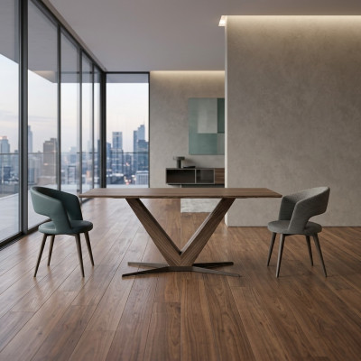 Komplett Set Esszimmer Esstisch 4x Stühle Design Luxus Tisch Einrichtung