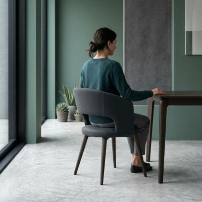 Esszimmer Stuhl Möbel Modern Luxus Design Einrichtung Stühle Holz Neu