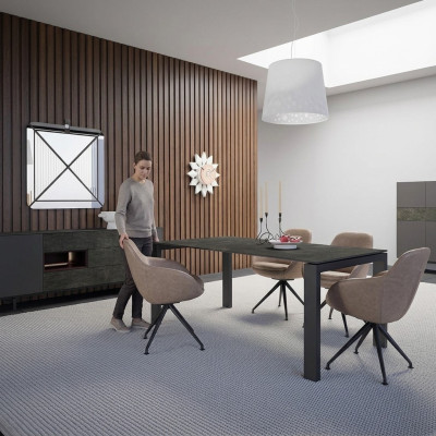 Luxus Esszimmer Essgruppe Esstisch 4x Stühle Design Modern Einrichtung Neu