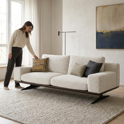 Luxus Dreisitzer Sofa Polstermöbel Couch Modern Wohnzimmer Designer Einrichtung