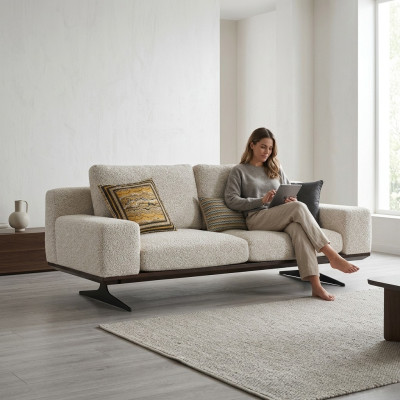 Wohnzimmermöbel Sofa Couch Zweisitzer Modern Luxus Polstermöbel Neu