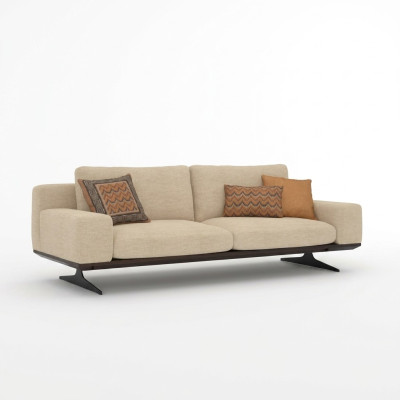 Wohnzimmer Sofa Dreisitzer Couch Textil Möbel Polstersofa Designer Einrichtung
