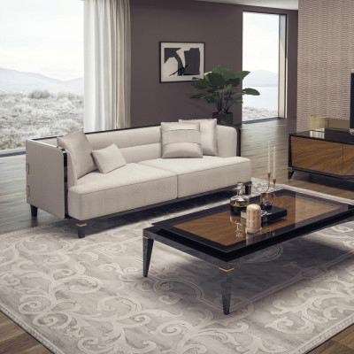 Wohnzimmer Modern Weiß Sofa Dreisitzer Couch Designer Polstermöbel