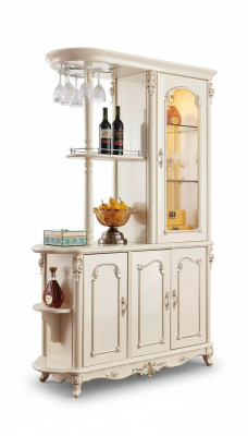 Barschrank für das Esszimmer klassische perlweiße Möbel neuer Luxus