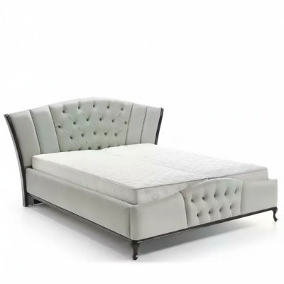 Bett Polster Design Luxus Doppel Hotel Betten Chesterfield Holz Möbel Neu