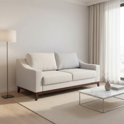 Modern Sofa 2 Sitzer Modern Wohnzimmer Zweisitzer Möbel Polster Stoff Textil neu
