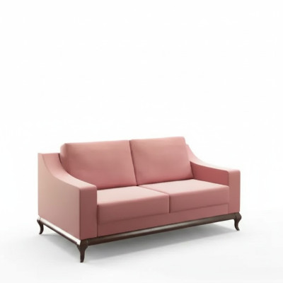 Modern Sofa 2 Sitzer Wohnzimmer Design Möbel Stil Modern Neu rosa Luxus