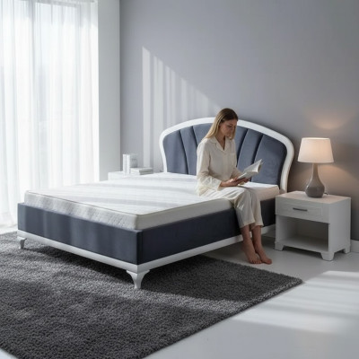 Modern Bett Luxus Betten Möbel Hotel Textil Schlafzimmer 180x200cm
