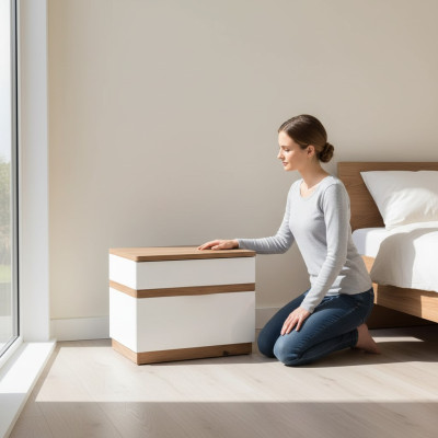 Nachttische Beistell Tisch Nachtkonsolen Holz Design Nachttisch