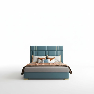 Schlafzimmer Set Designer Luxus Gruppe Garnitur Neu Bett 2x Nachttisch 3 tlg.