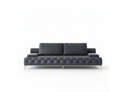 Sofa 3 Sitzer Möbel Leder Dreisitzer Sofas Wohnzimmer Stil 3er Chesterfield